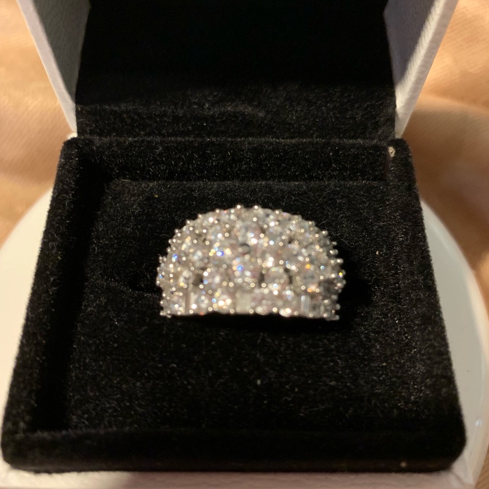 CZ Cocktail Ring - Picture 2 of 5